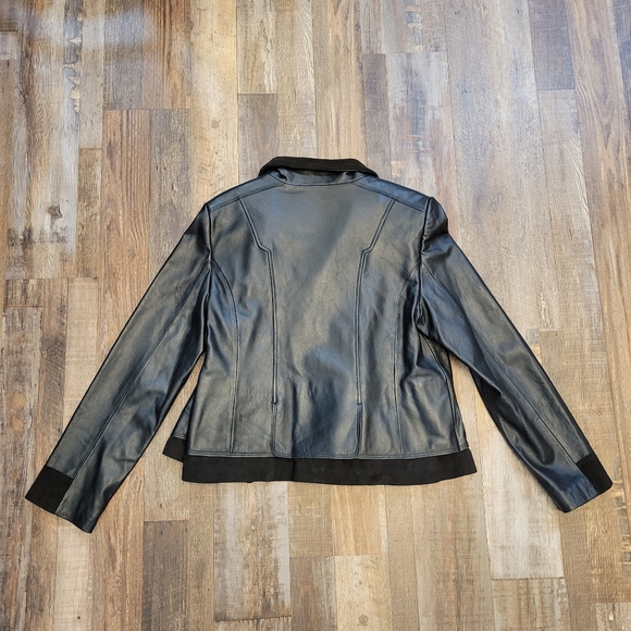 Vince Camuto 100% real lamb napa leather jacket - Picture 3 of 10